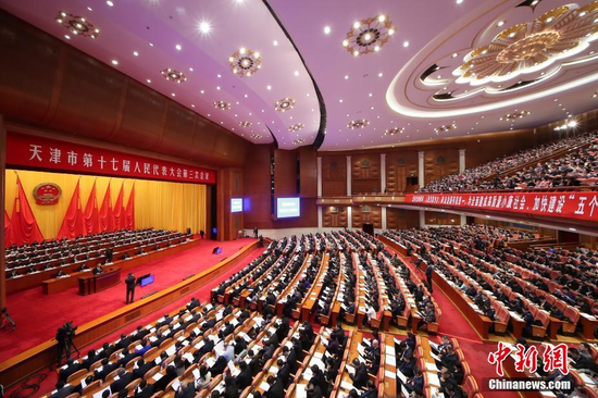 天津市第十七屆人民代表大會第三次會議開幕(圖2)