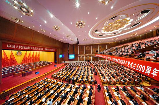 天津市政協(xié)十四屆四次會(huì)議開幕(圖1)