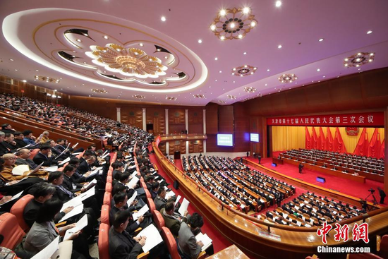 天津市第十七屆人民代表大會第三次會議開幕(圖3)